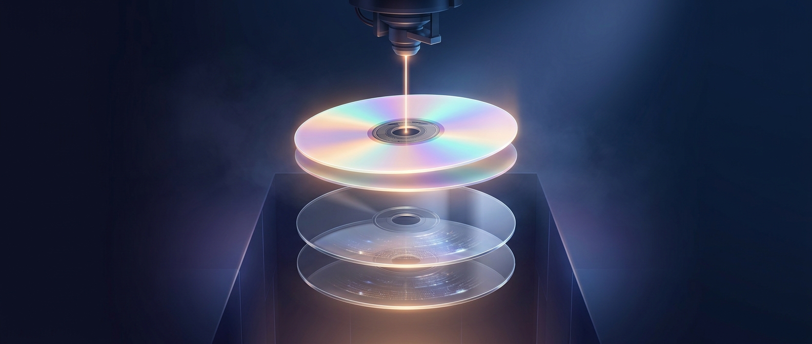 Multiple plastic layers double disc capacity