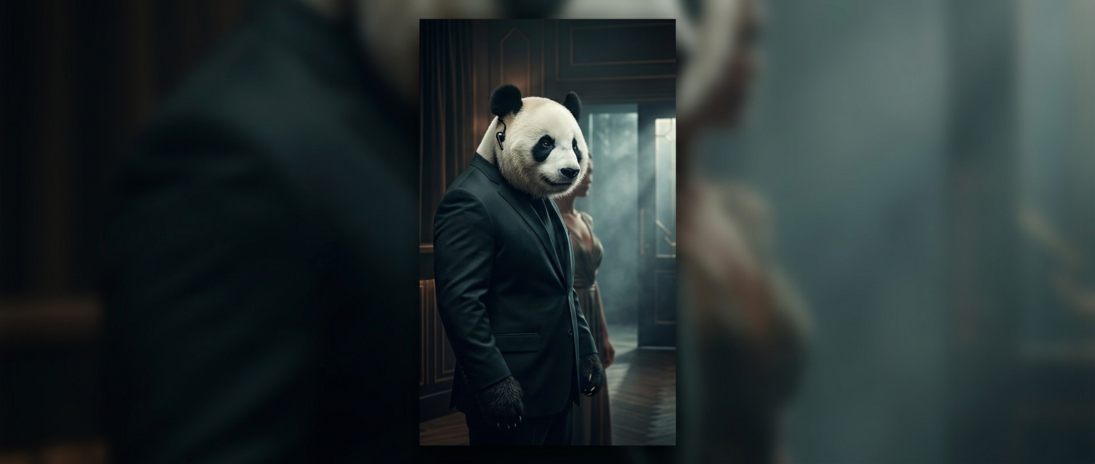 Panda is a literal panda who acts as a fierce bodyguard