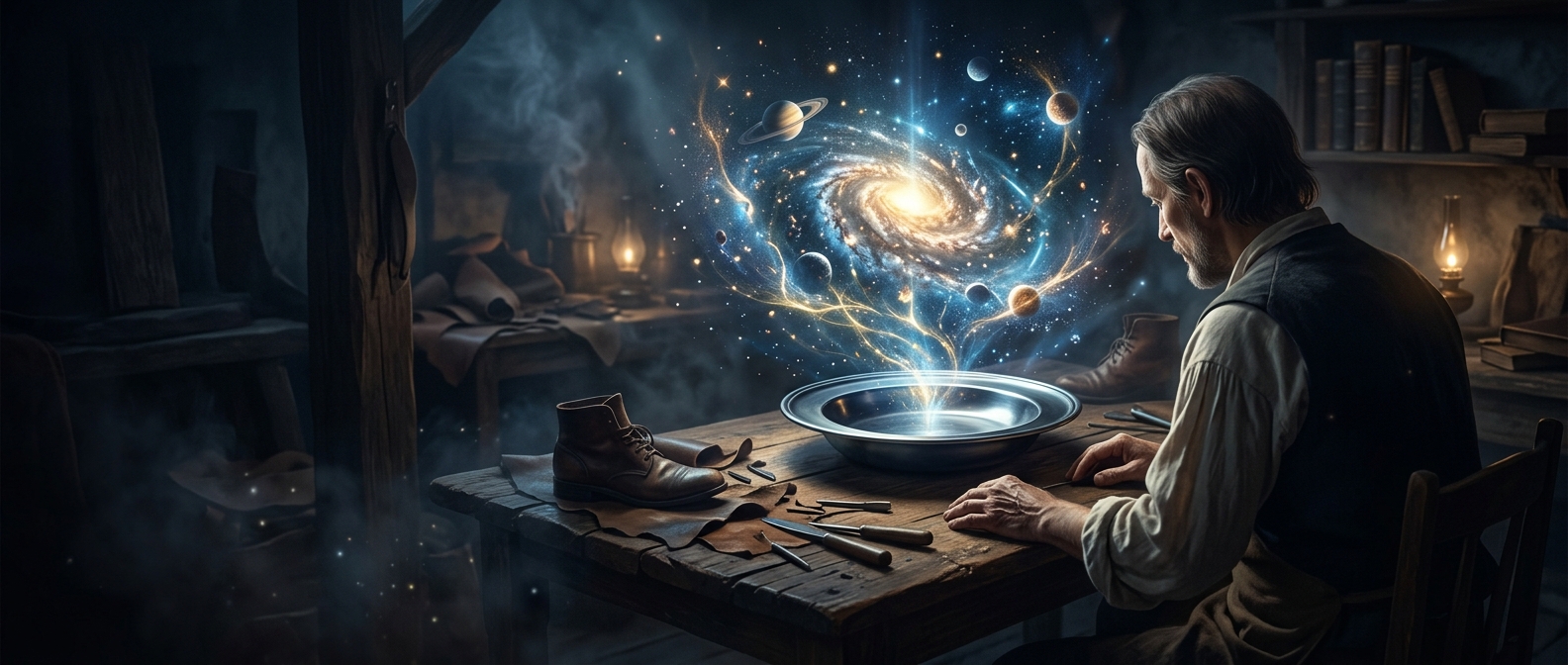 Shoemaker Jakob Bohme saw the cosmos in a shiny pewter dish