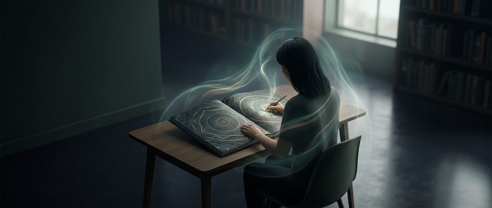 Why intricate coloring books feel meditative
