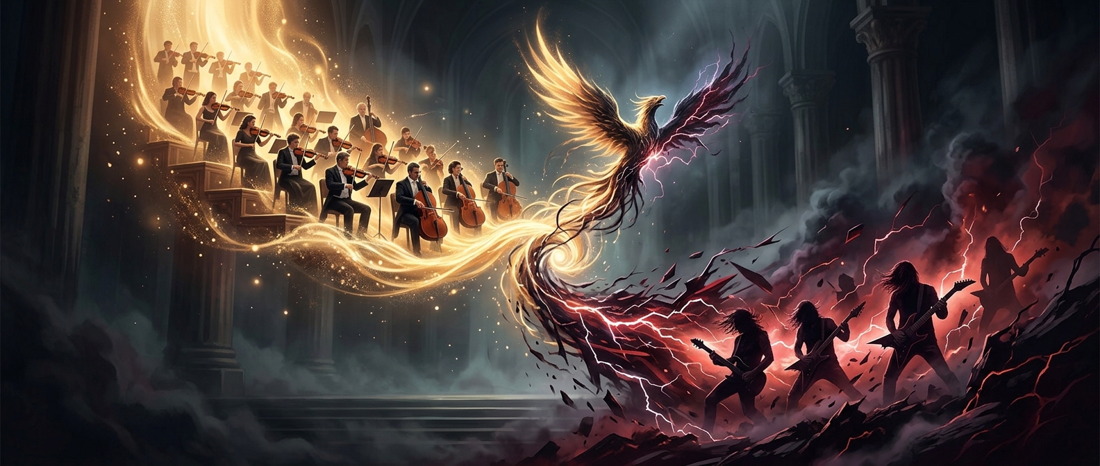 Symphonic metal mixes orchestras with guitars