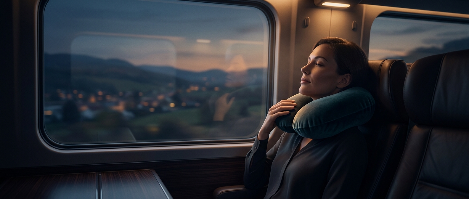 Travel neck pillows were designed to sit under your chin