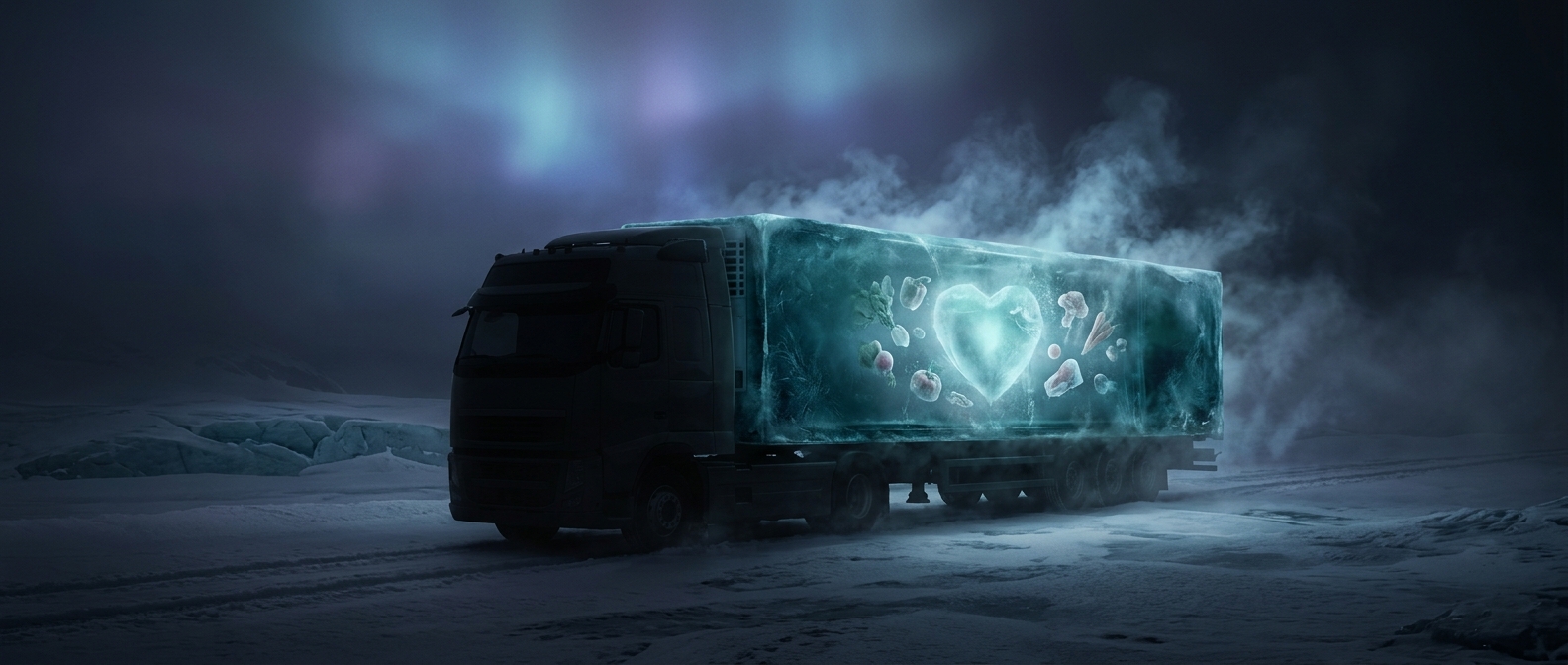Refrigerated trailers maintain freezing temperatures