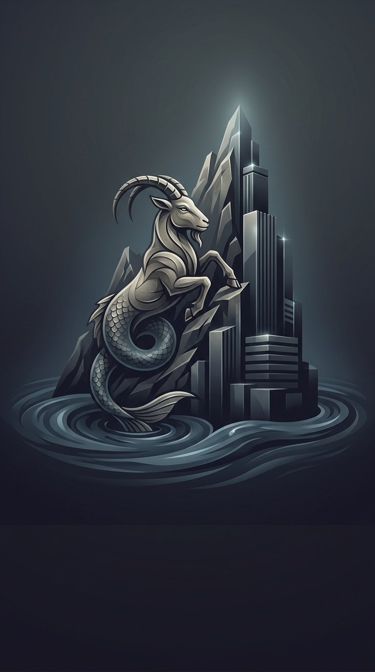Capricorn is represented by the sea-goat, an absolutely ridiculous mythical creature that perfectly mirrors their strange obsession with climbing corporate ladders while secretly drowning in emotional repression.