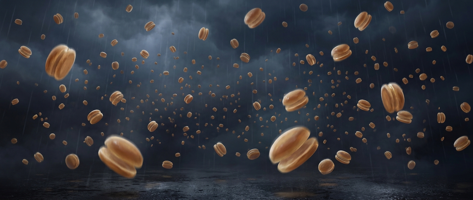 Капли дождя на самом деле похожи на булочки