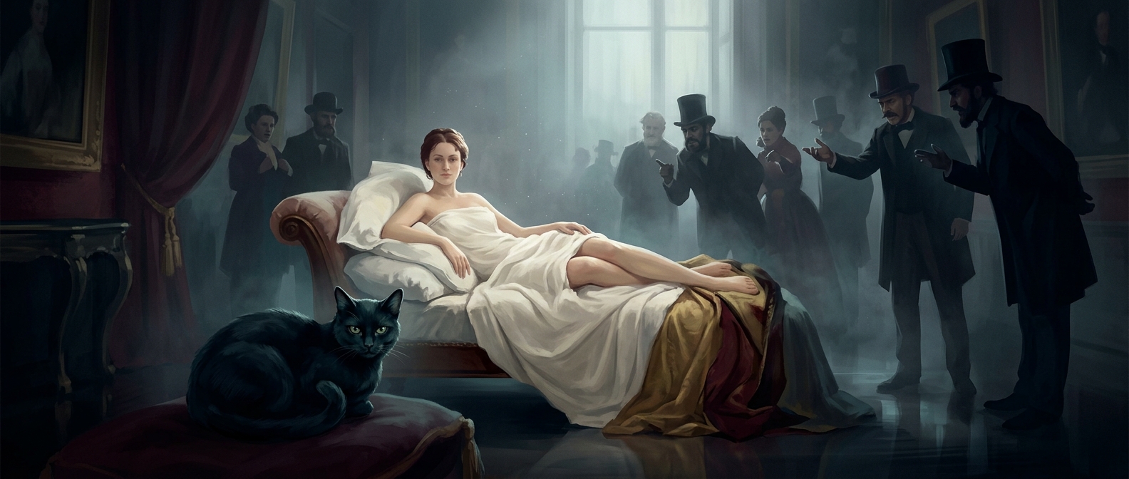 Why Manet added a black cat to Olympia