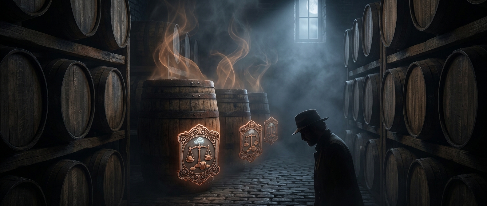 Whiskey distillers pay tax on the angel’s share