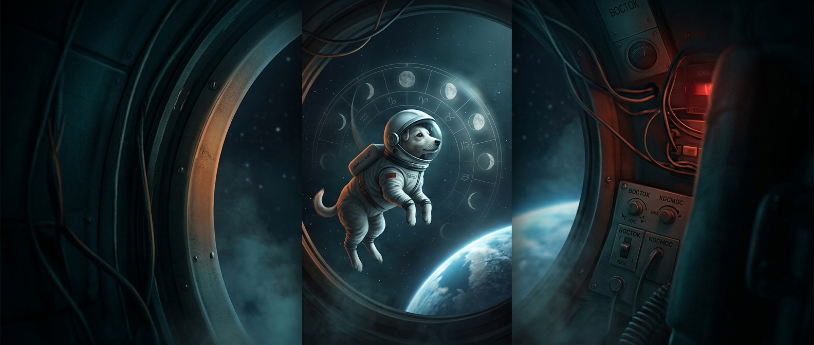 Soviet space programs secretly consulted lunar calendars before launching actual dogs into the vacuum of space