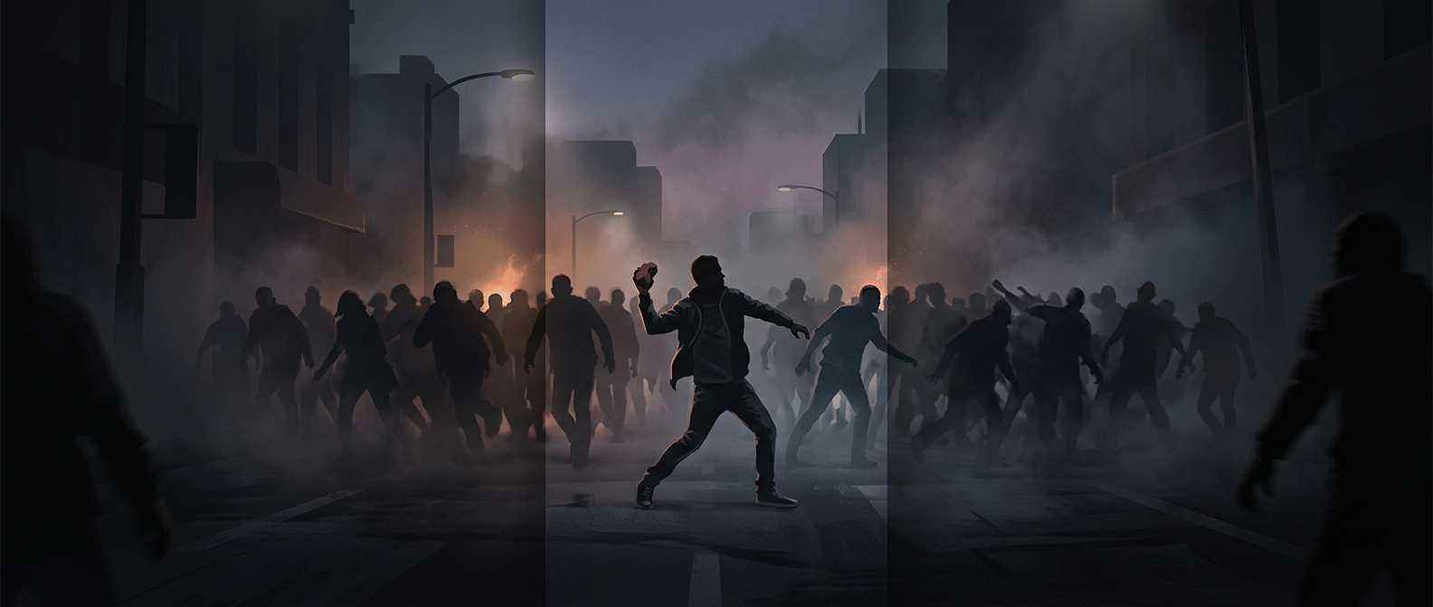 В ранней Left 4 Dead зомби были обычными людьми