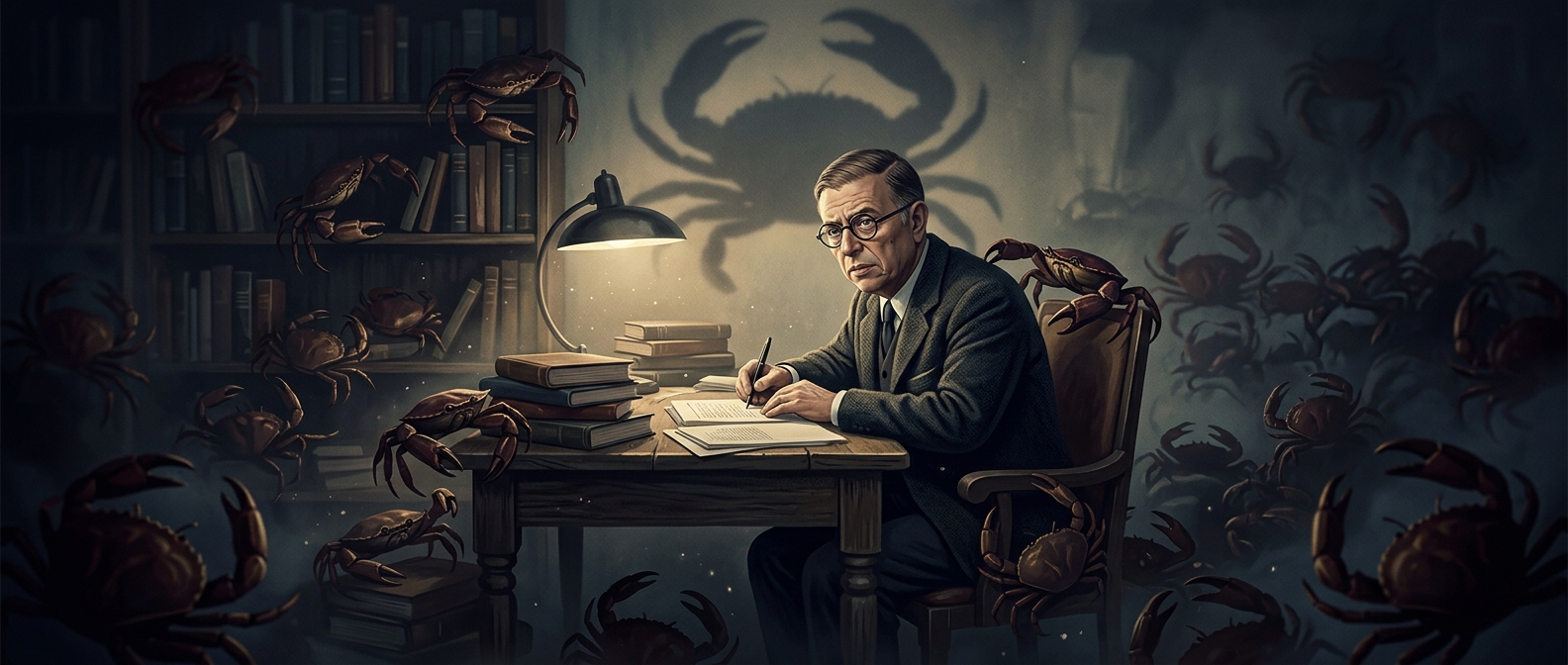 Sartre Once Thought Invisible Crabs Were Chasing Him