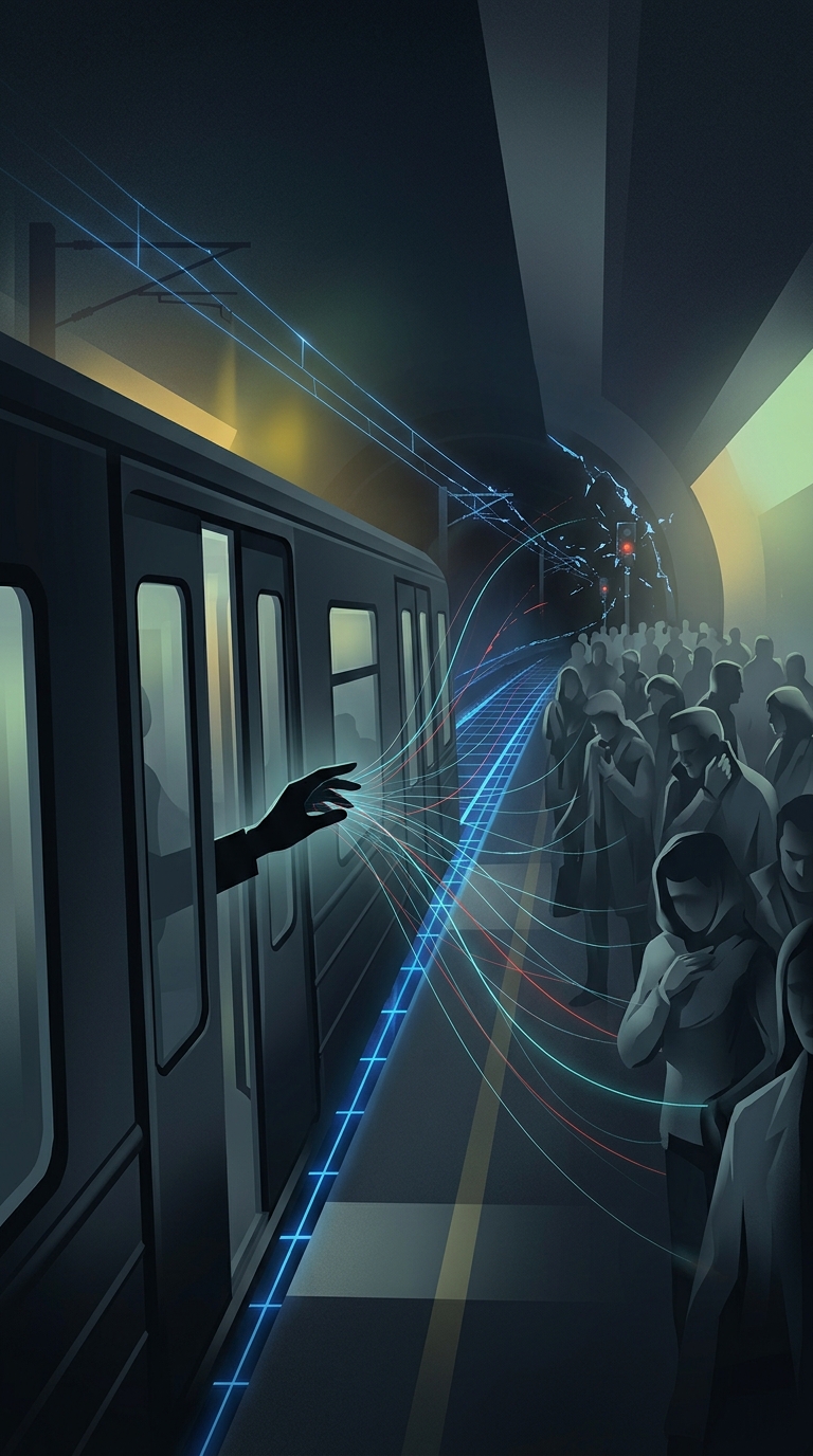 What incredibly minor, seemingly polite passenger habit secretly causes the vast majority of cascading subway delays?