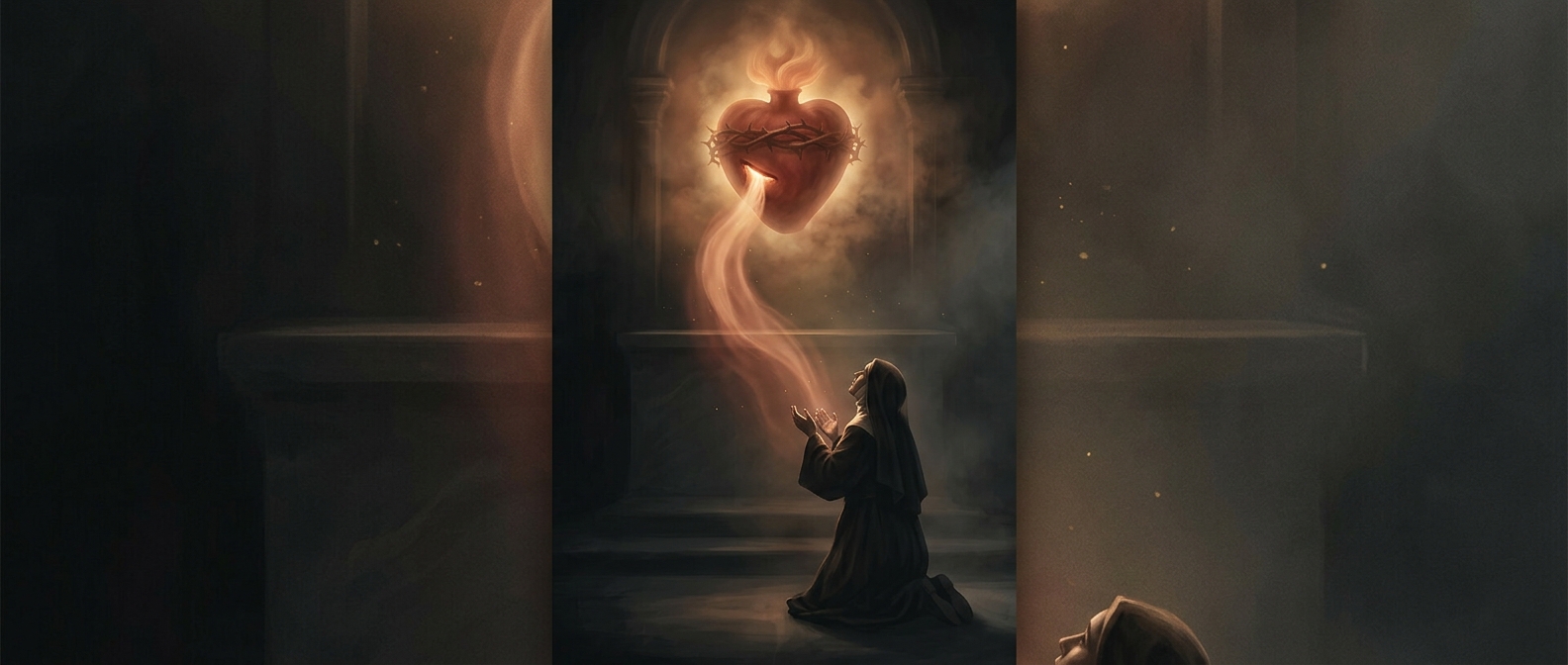 Margaret Mary drank from a mystical side wound