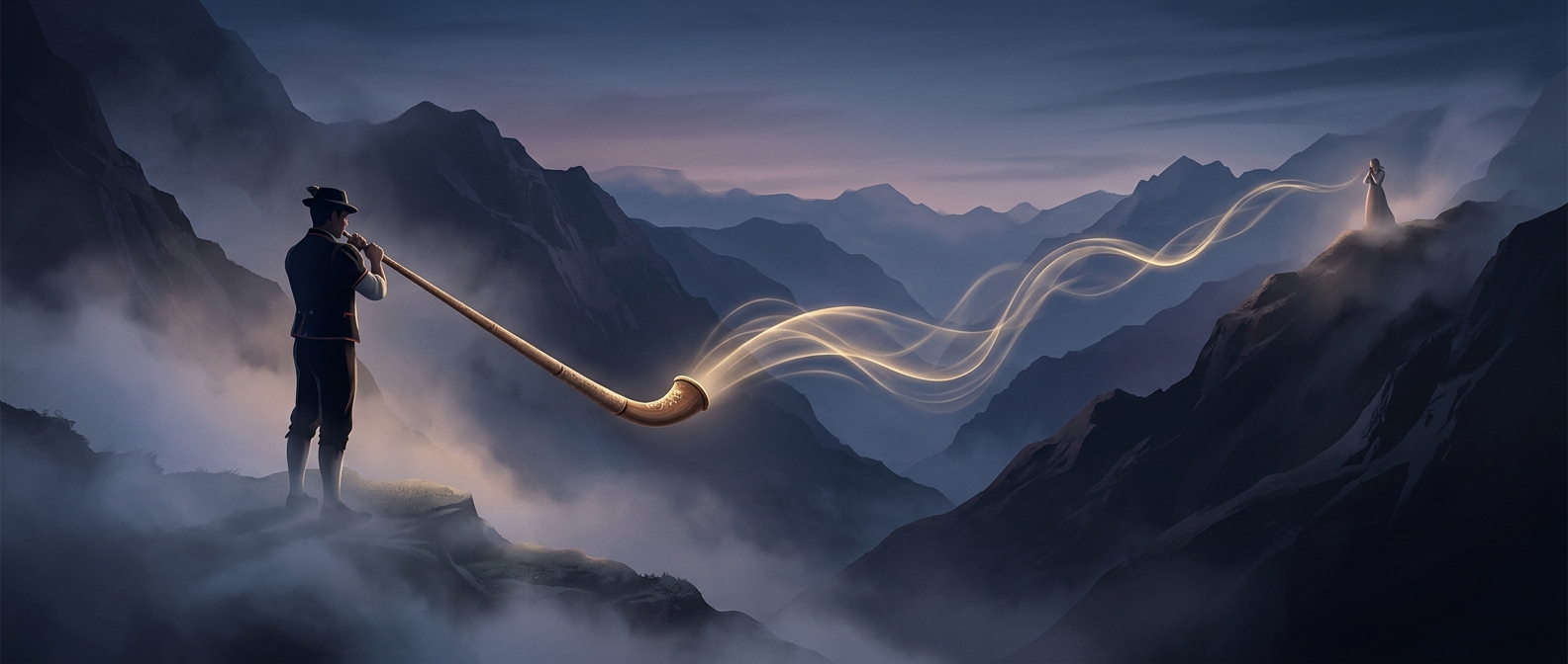 The giant horns Swiss farmers used to call across valleys