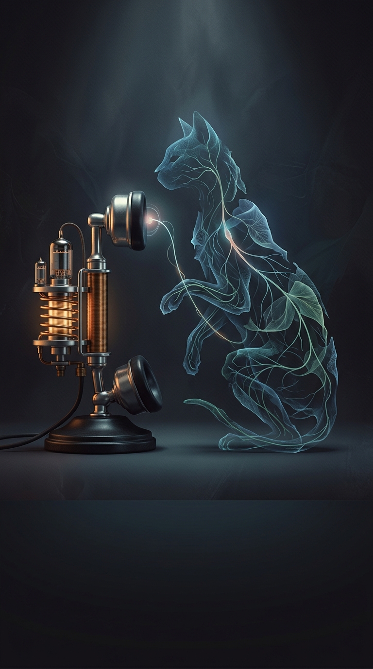 Princeton researchers Ernest Wever and Charles Bray successfully turned a living, unconscious cat into a fully functional telephone in 1930 to study how the auditory nerve processes sound.