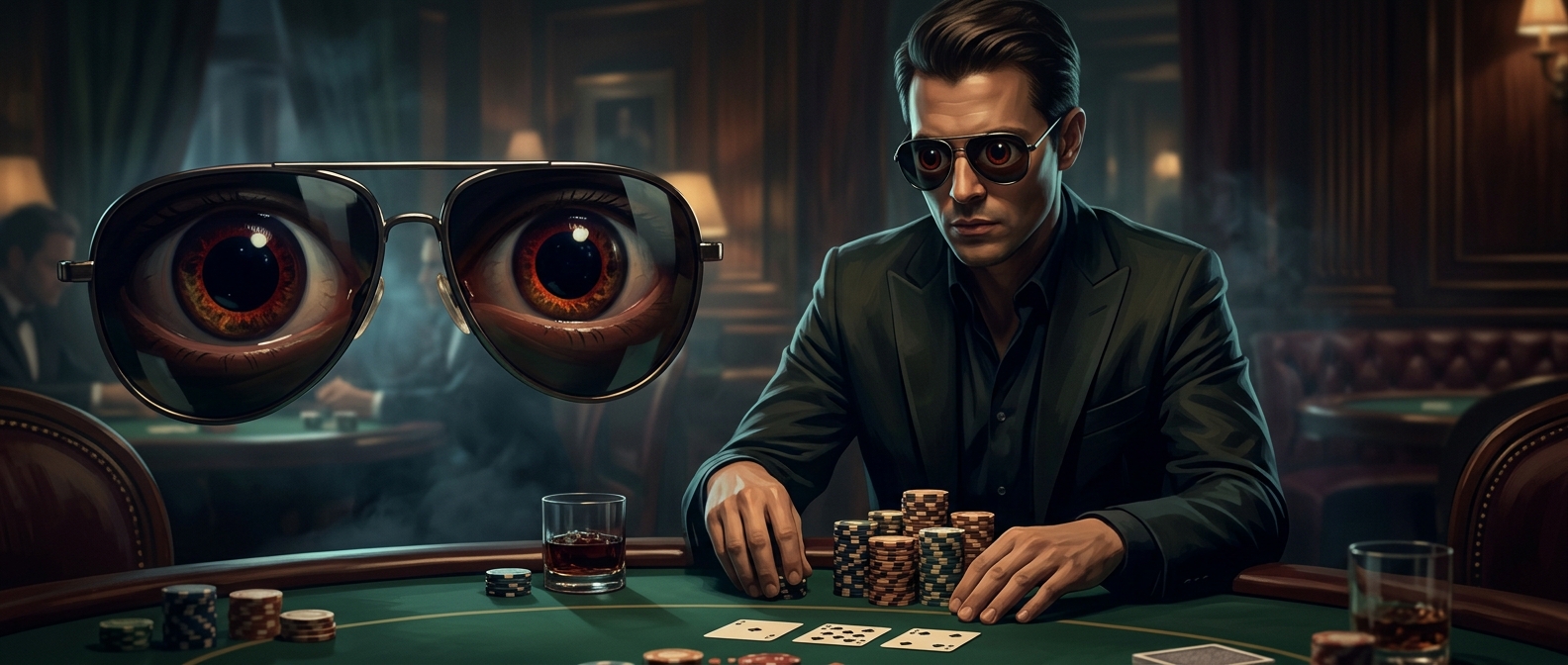 Why poker players hide behind sunglasses