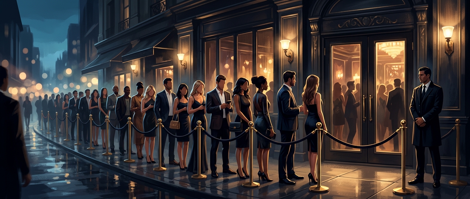 Why clubs keep empty queues outside