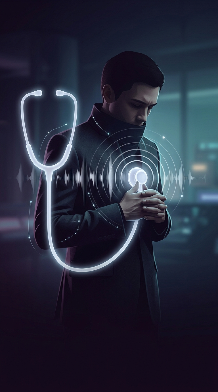 Why do perfectly healthy people suddenly start breathing incredibly weirdly when a doctor puts a stethoscope on them?