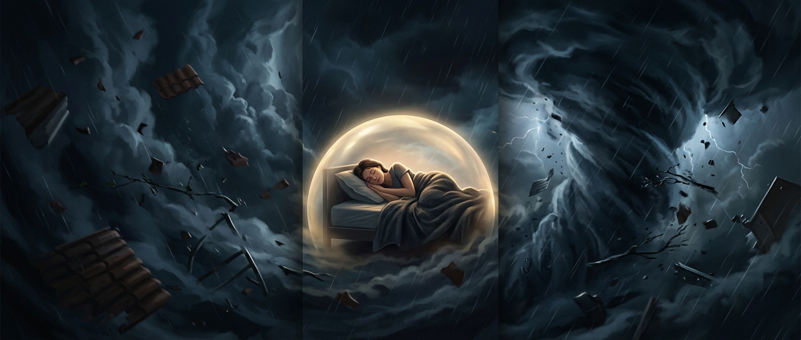 Why some people sleep through loud noises