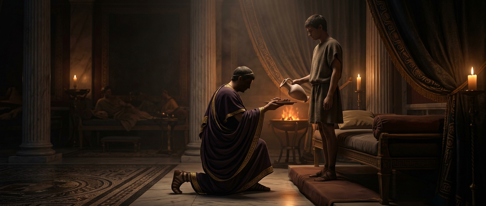 The Roman festival when servants yelled at masters