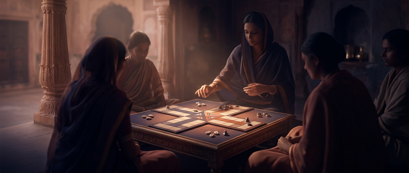 Chaupar provided board game entertainment in India