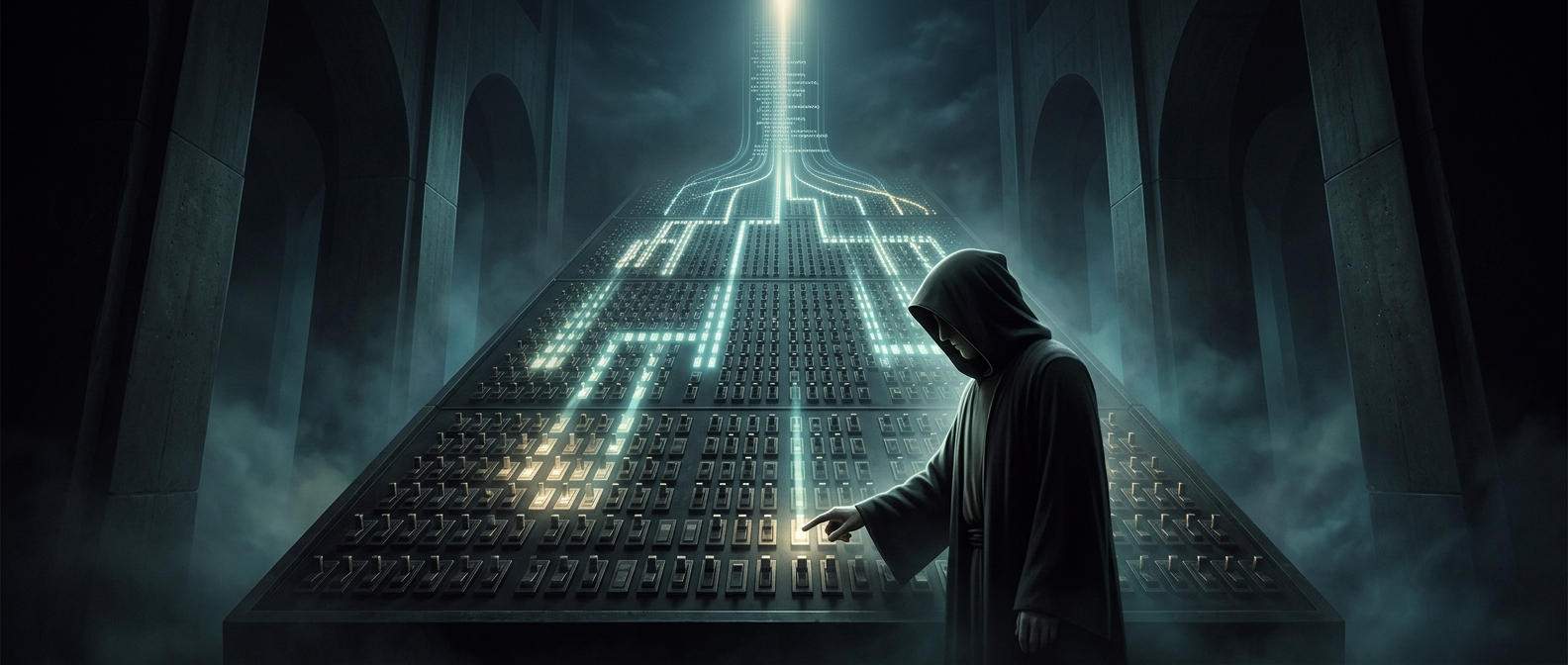 Code compilation is just flipping switches