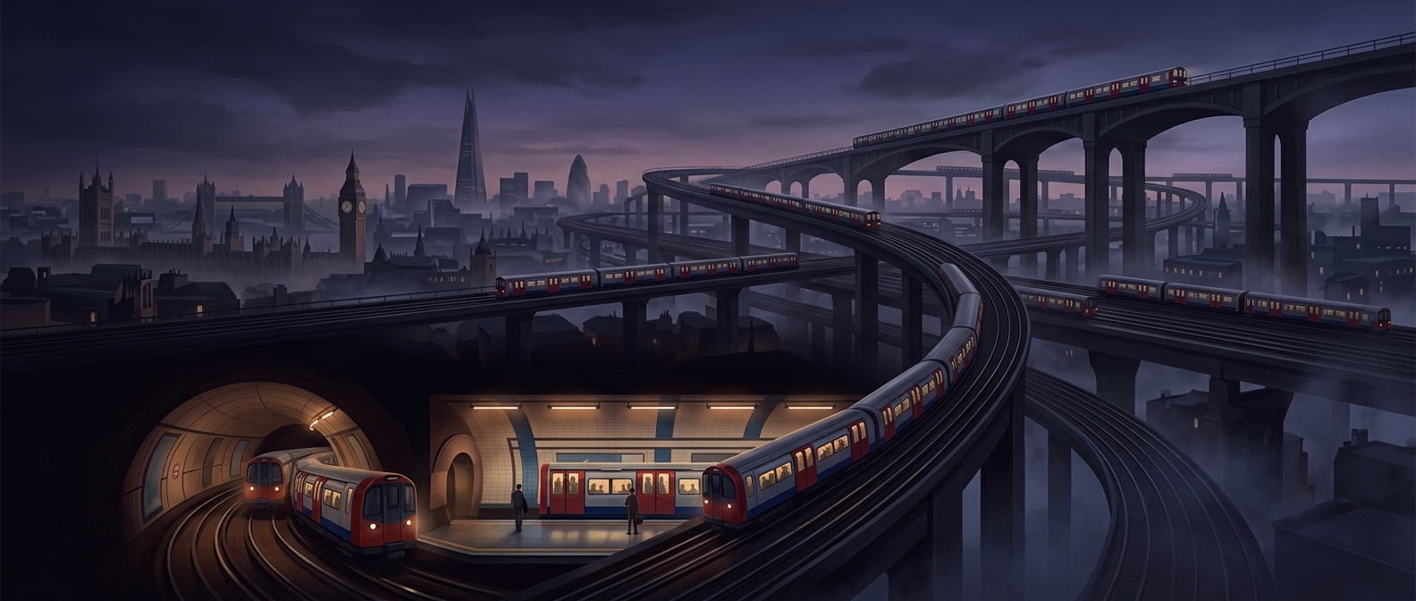 More than half of the London Underground is above ground