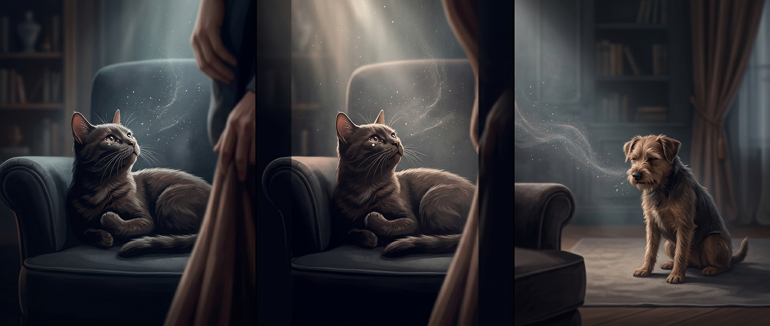 Your pet may be allergic to you