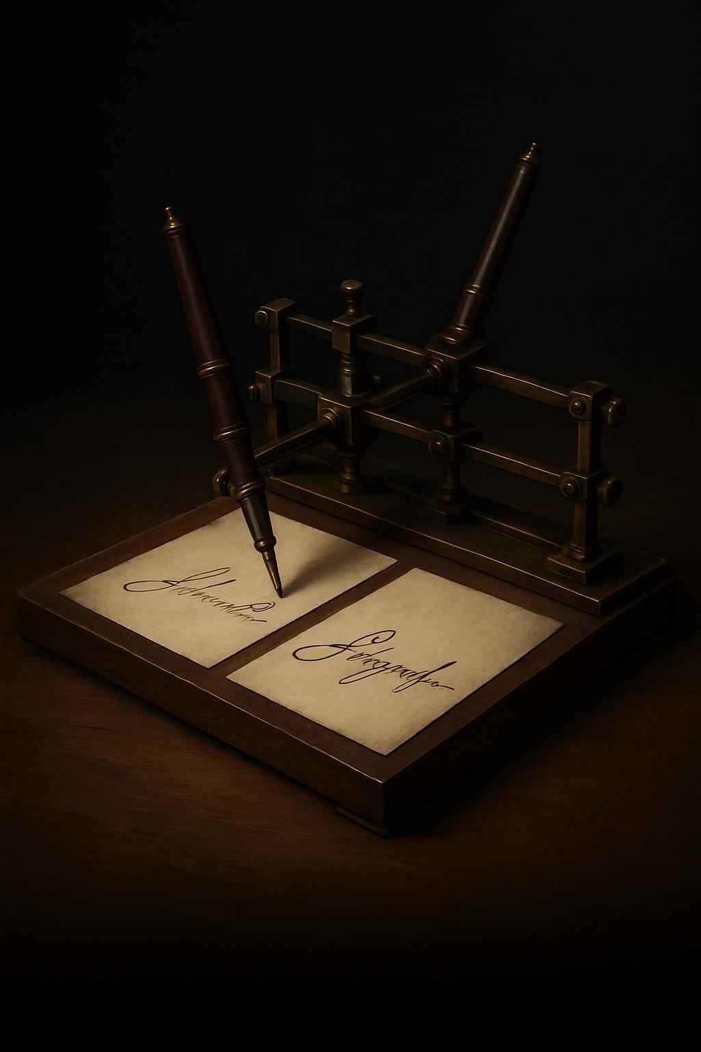 In 1795, the Paris police seized a curious device: a machine that could duplicate signatures almost perfectly.