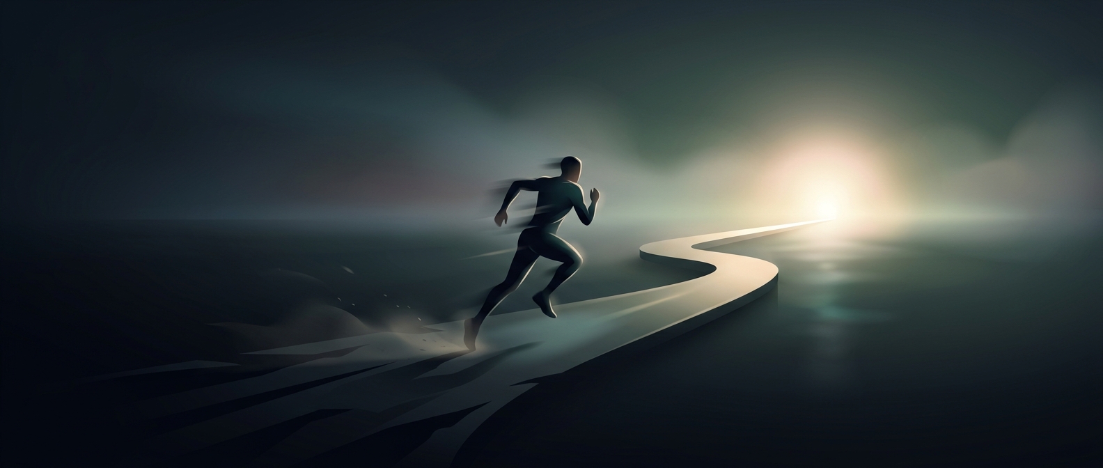 Why the finish line makes you speed up