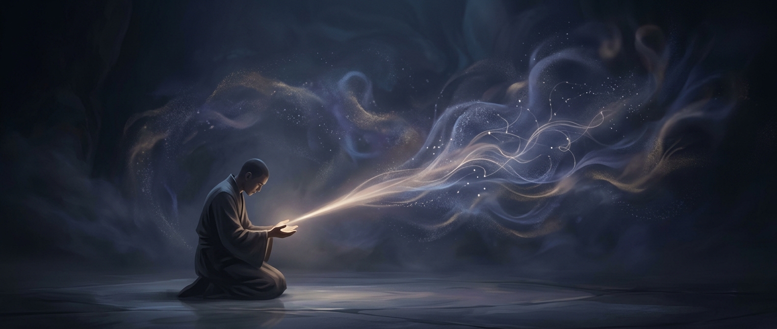 Intention directs unmanifested energy