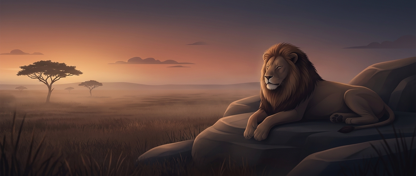 Male lions can spend 20 hours a day resting