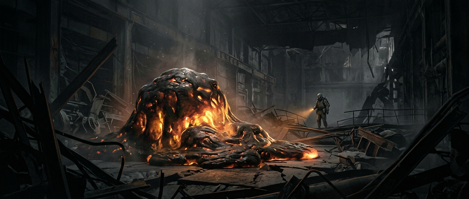 The radioactive mass known as Chernobyl's Elephant's Foot