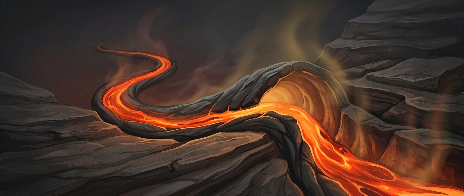 How lava builds its own underground tunnels