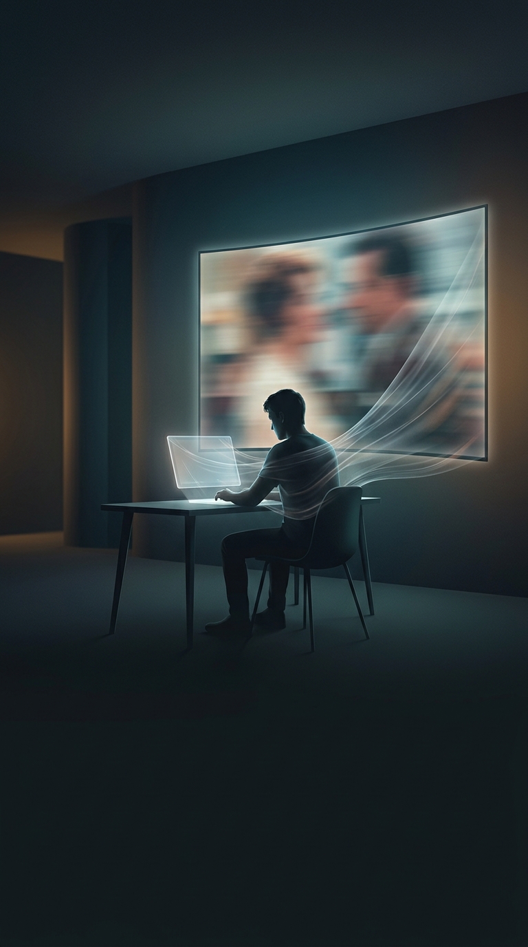 Why do so many remote workers and students insist on playing familiar movies in the background while they work?