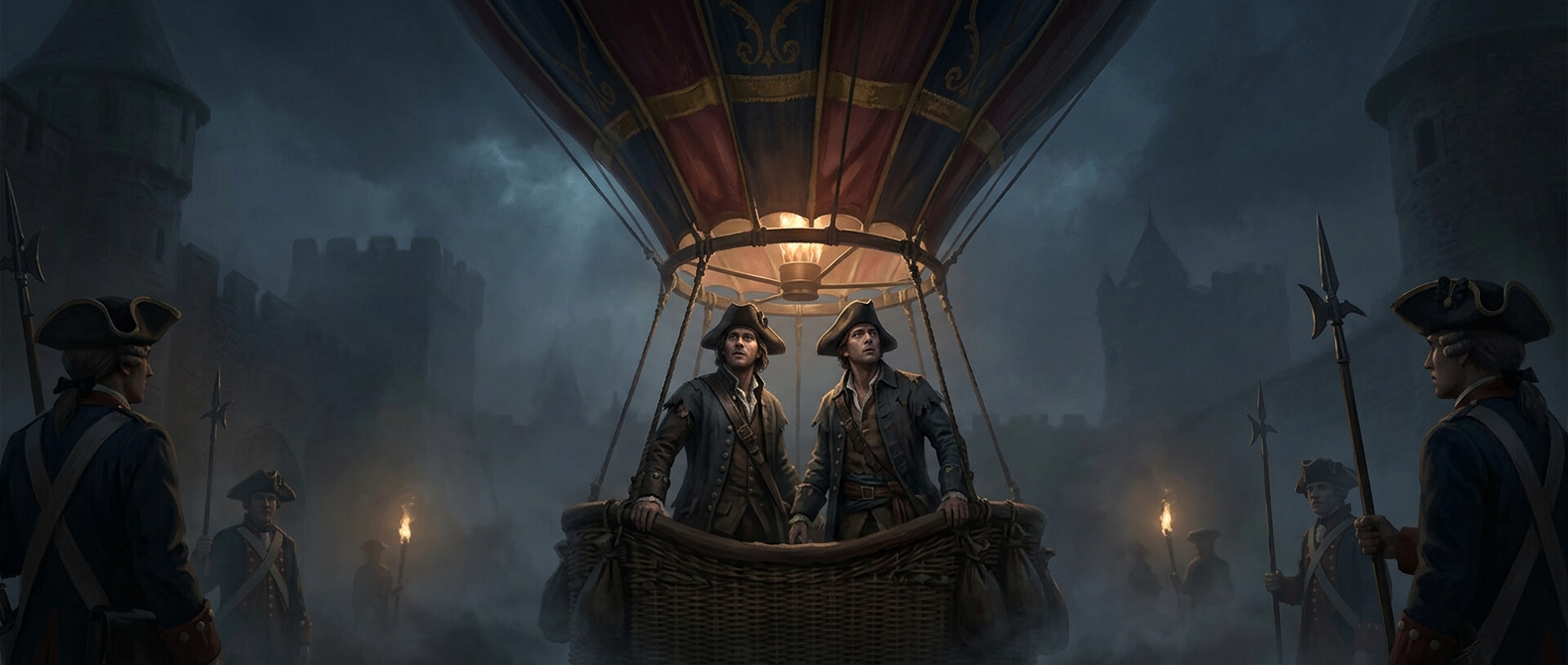Louis XVI wanted prisoners to test the first balloon