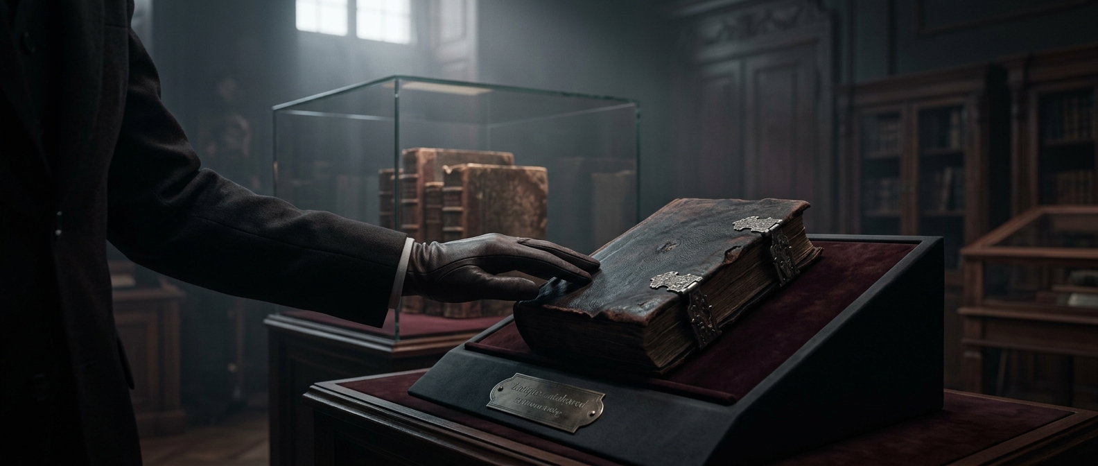 The books bound in human skin