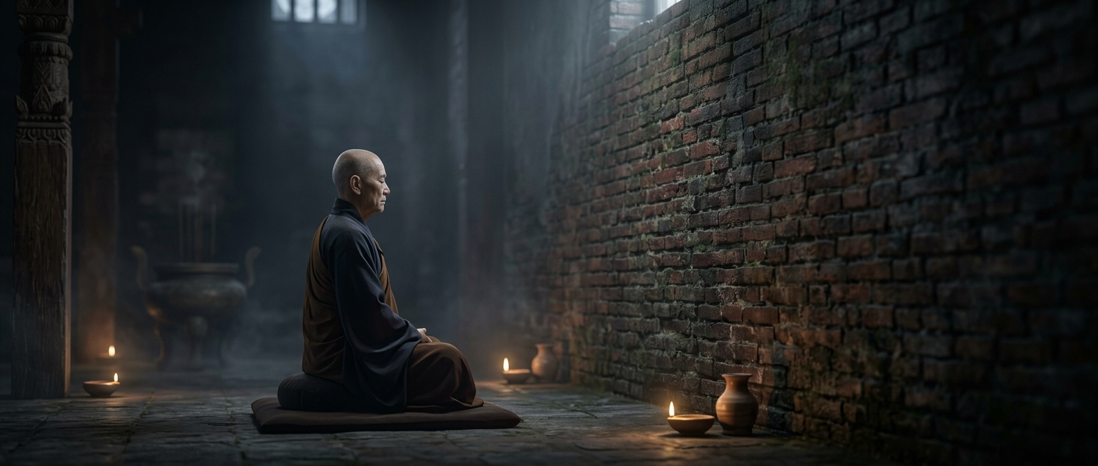 Bodhidharma supposedly stared at a wall for nine years to reach enlightenment