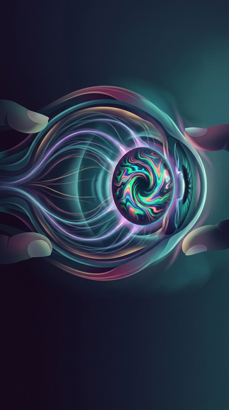 When you rub your eyes hard in the dark, what causes those intense, psychedelic light patterns to suddenly appear?