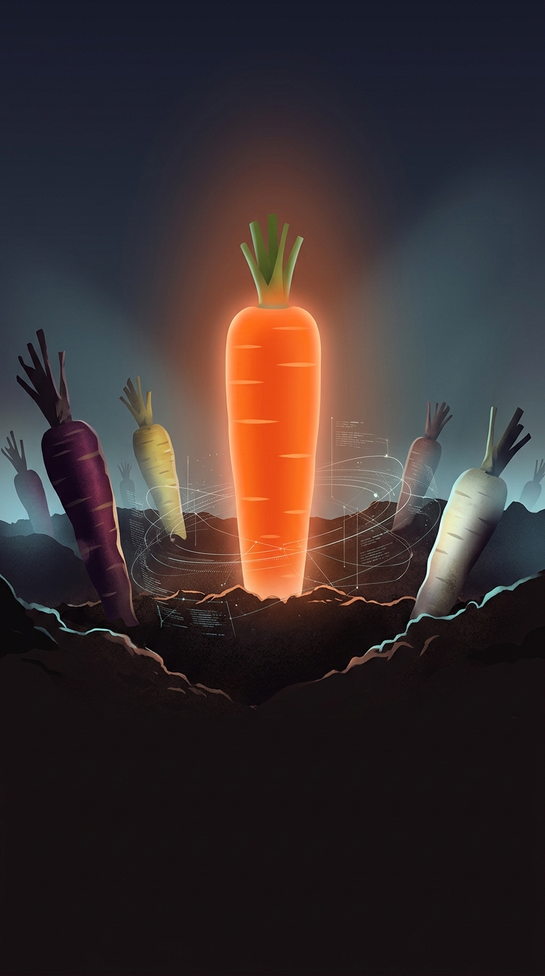 Why are almost all modern carrots bright orange, even though they used to be naturally purple or white?