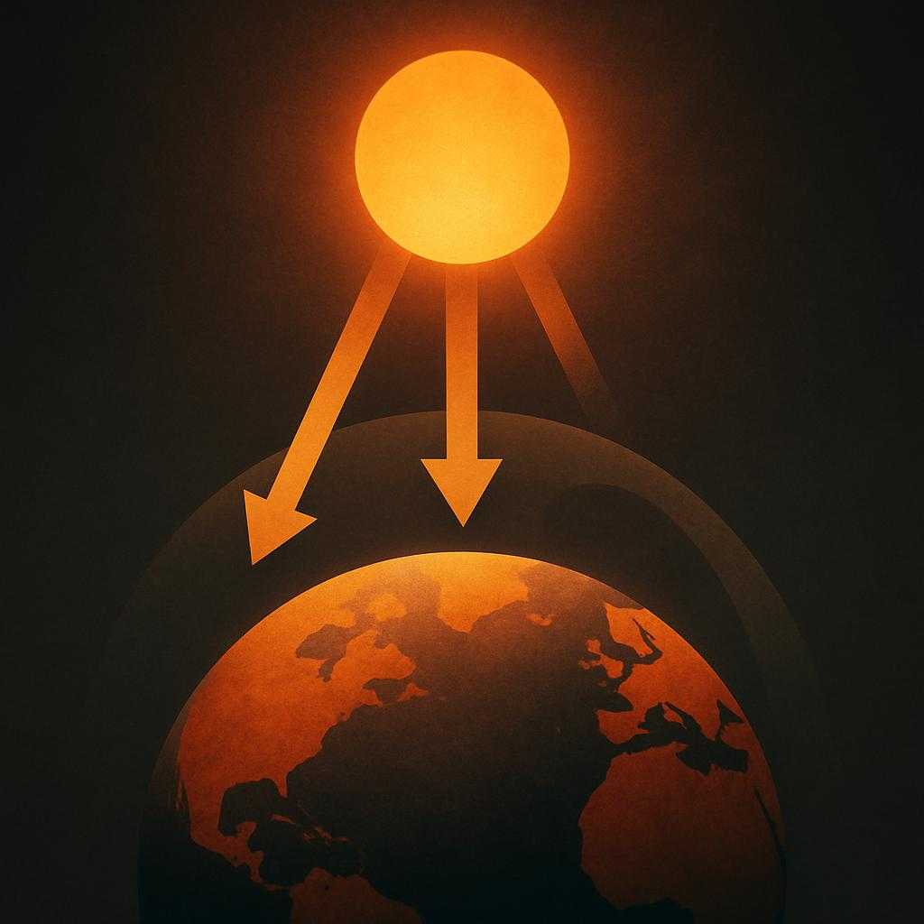 News about record heat keeps coming; which simple physical mechanism makes greenhouse gases like CO2 warm Earth’s surface more than it would otherwise be?