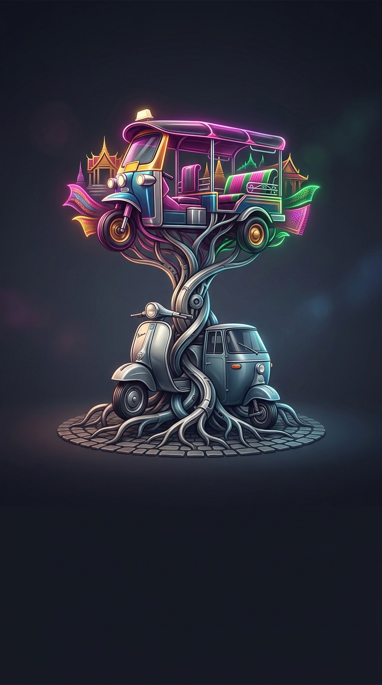 Tuk-tuks actually originated from Italy, completely shattering the illusion that these chaotic little three-wheelers are a strictly Southeast Asian invention.