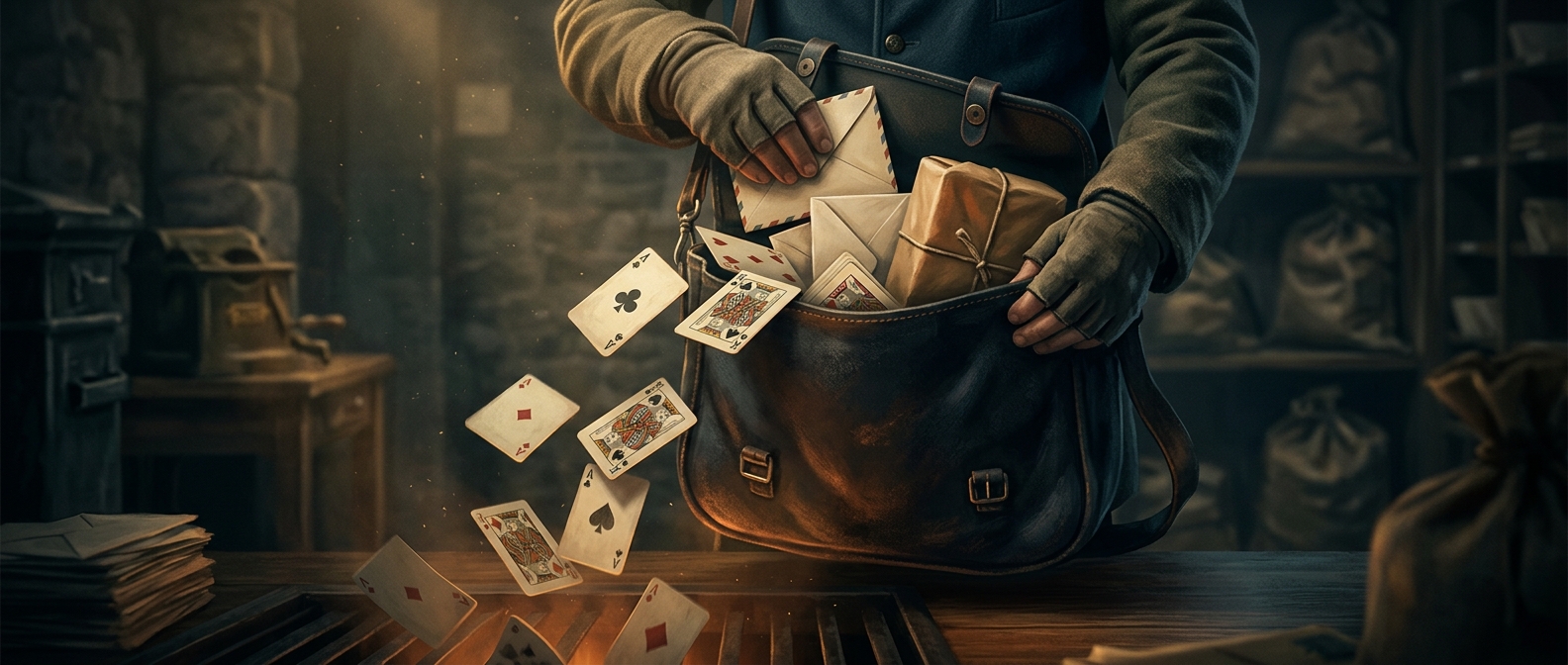 Игральные карты были запрещены в ранних почтовых системах
