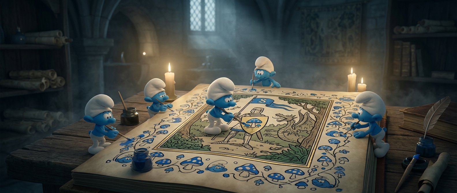The Smurfs started as side characters