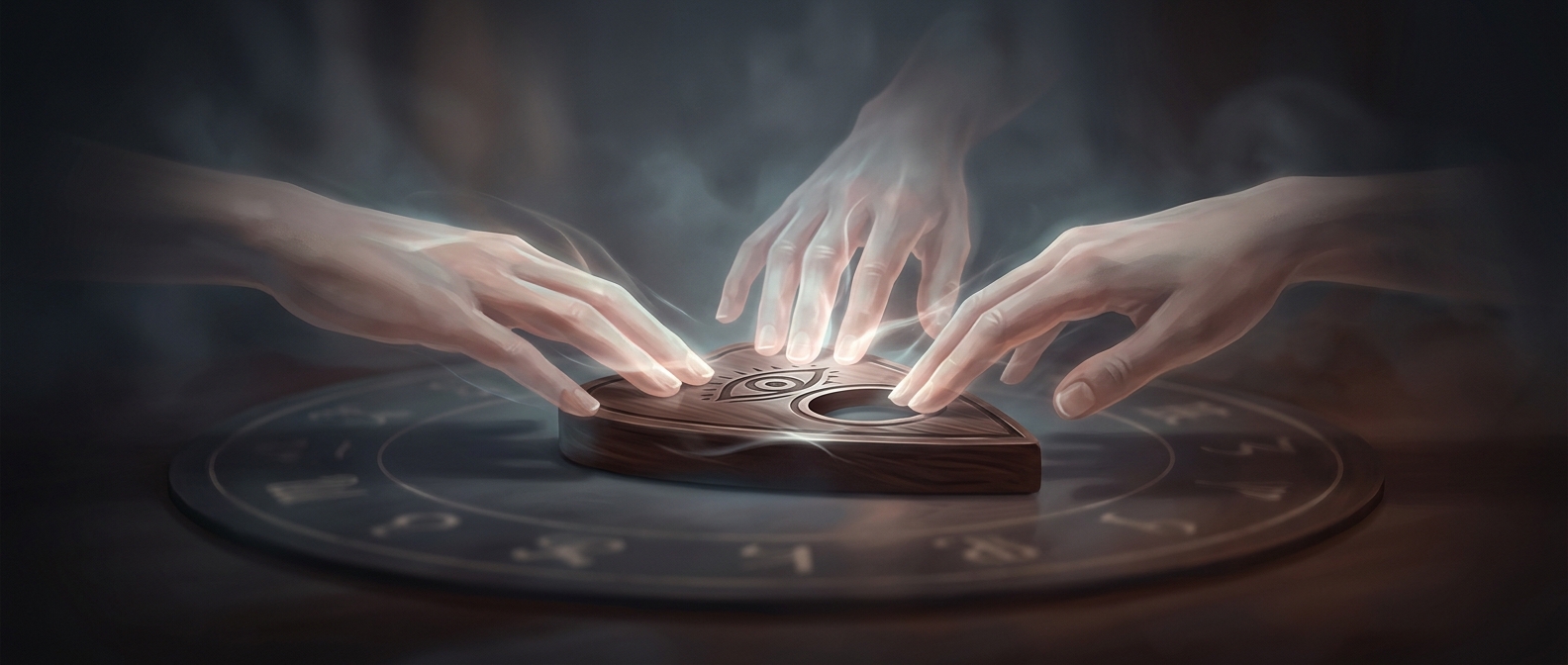 Moving a wooden planchette is driven by muscle twitches