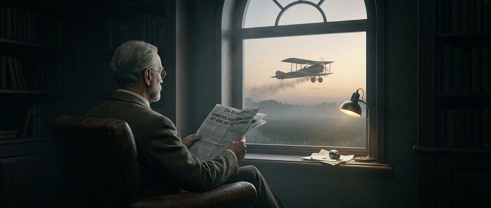 The newspaper that dismissed flight—just before it happened