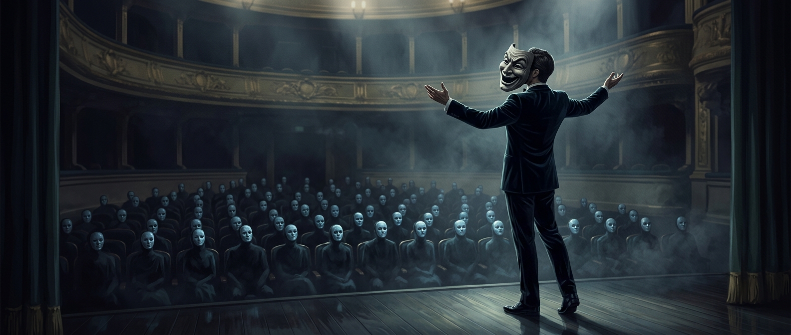 Mocking people with complete sincerity