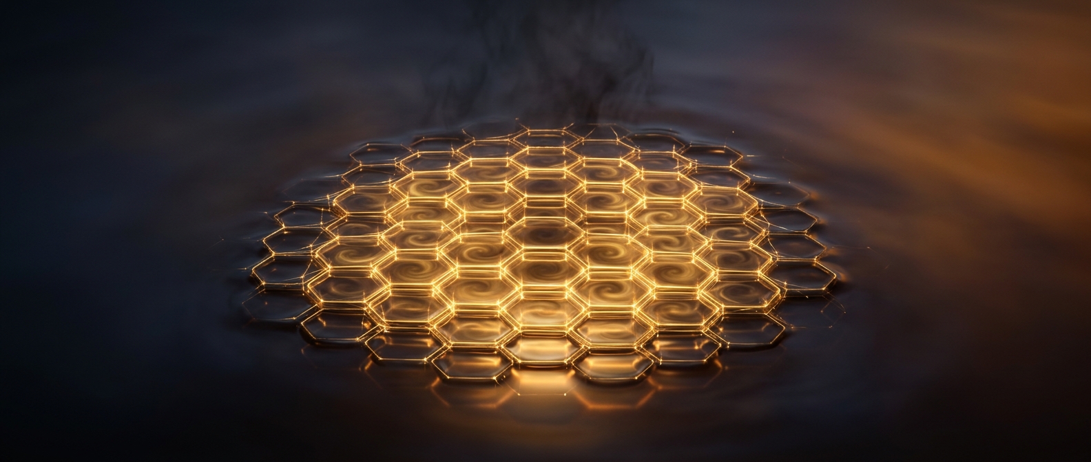 Boiling liquid can organize itself into hexagons