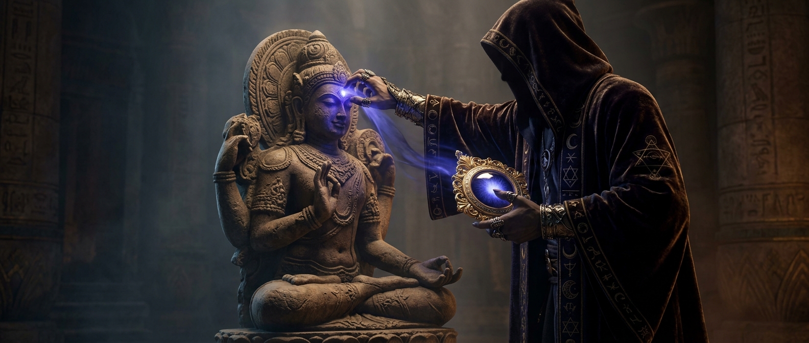 Western mysticism blatantly hijacked the concept of the third eye from ancient Hindu beliefs about chakras