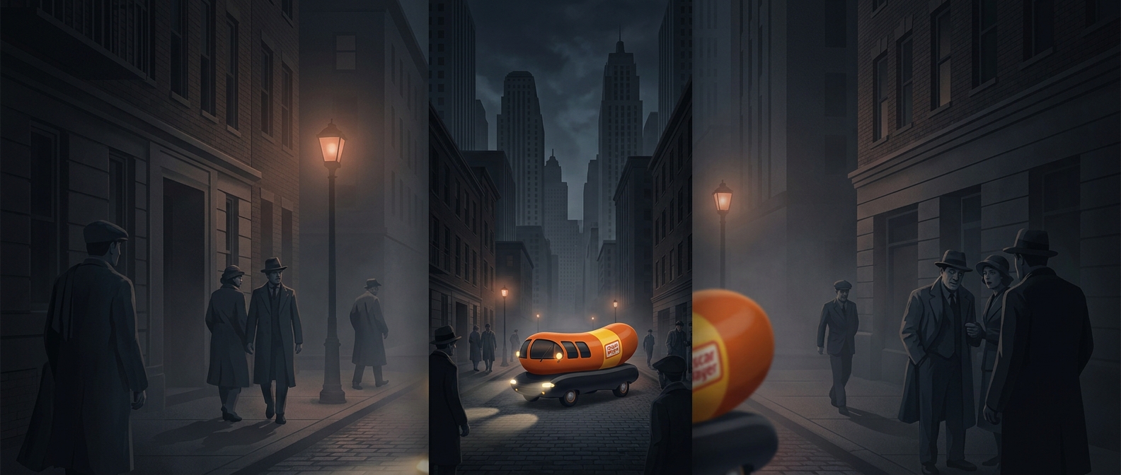 Автомобиль-сосиска Oscar Mayer Wienermobile дебютировал во время Великой депрессии