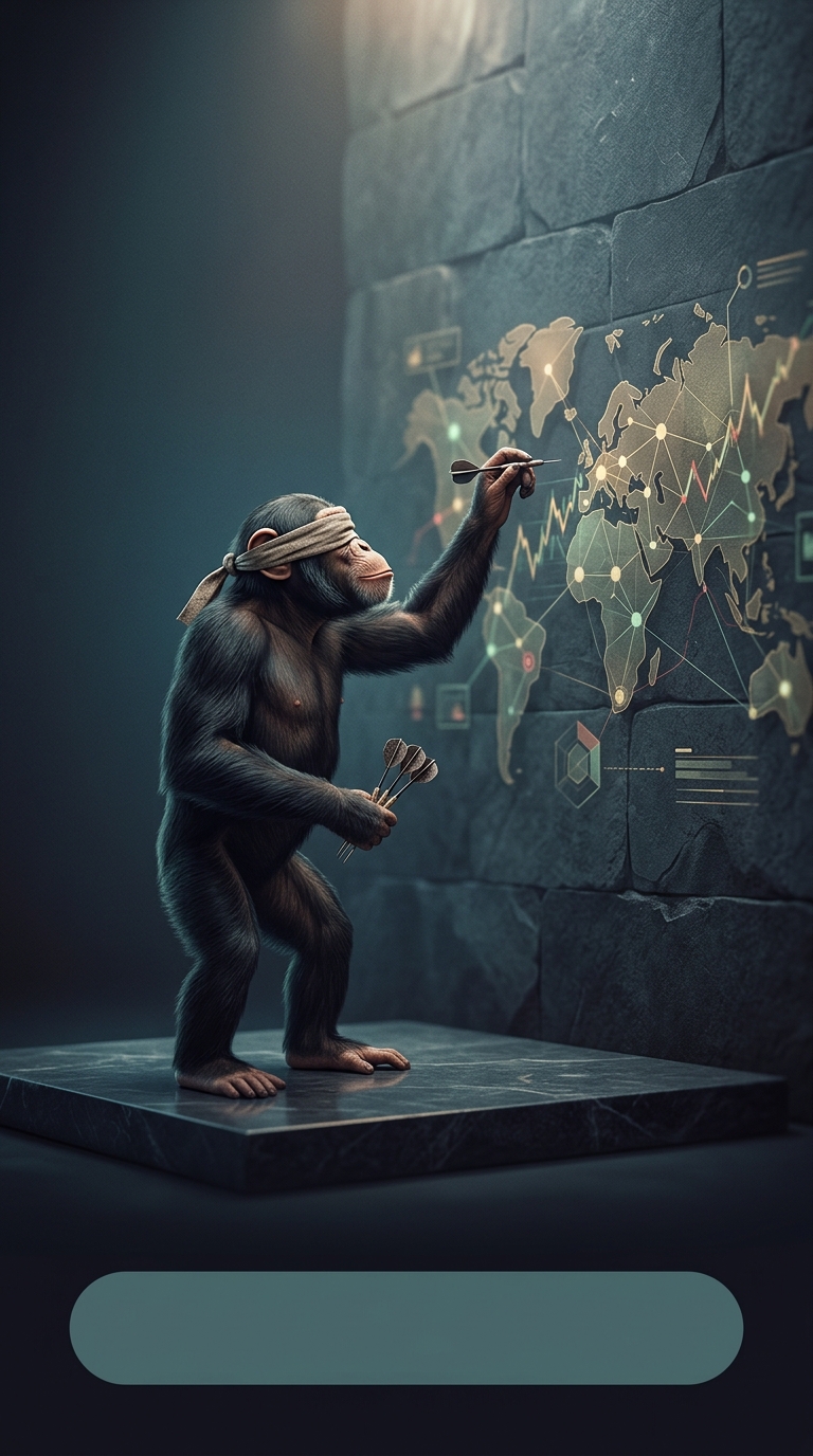 Multiple brutal financial studies proved that a blindfolded monkey throwing darts at a newspaper can consistently outperform what?